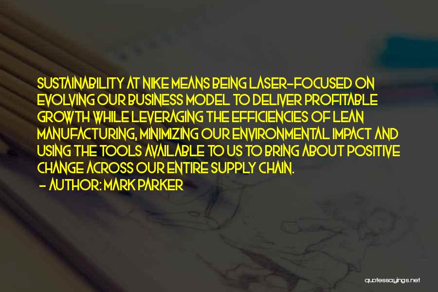 Change In Manufacturing Quotes By Mark Parker
