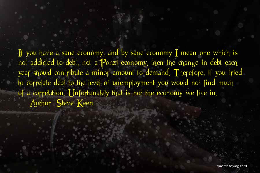 Change In One Year Quotes By Steve Keen