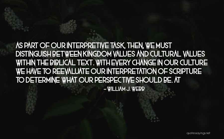 Change In Perspective Quotes By William J. Webb Change In Perspective Quotes By William J. Webb