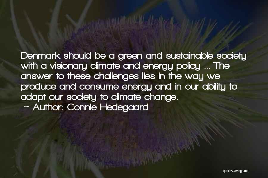 Change In Society Quotes By Connie Hedegaard