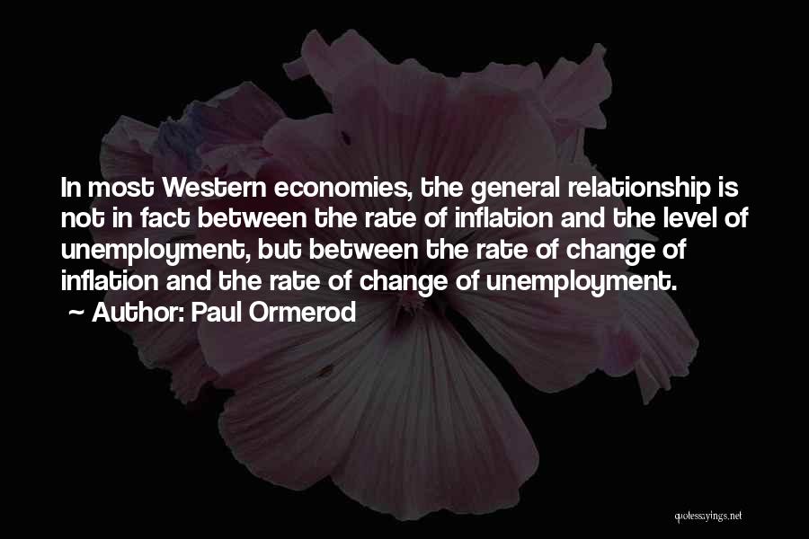 Change In The Relationship Quotes By Paul Ormerod