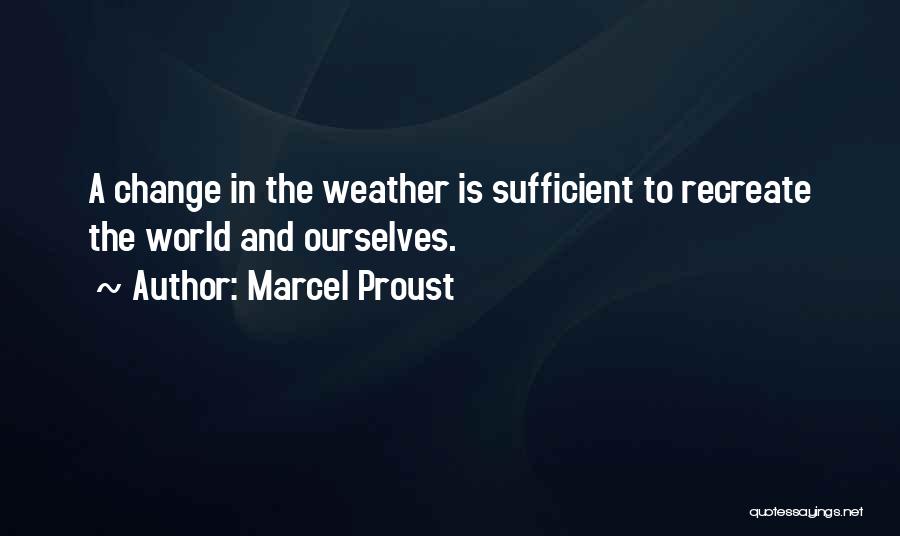 Change In The Weather Quotes By Marcel Proust