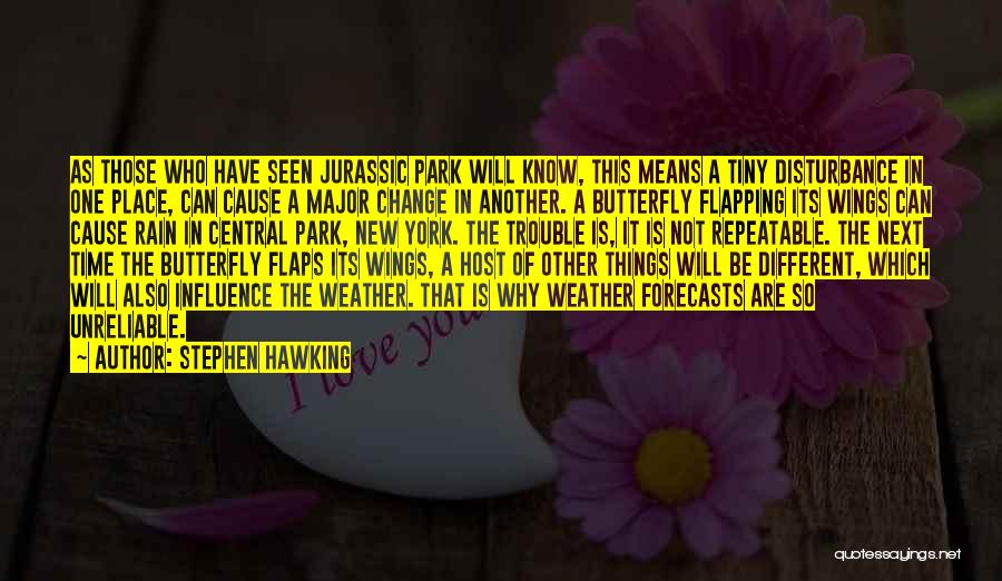Change In The Weather Quotes By Stephen Hawking