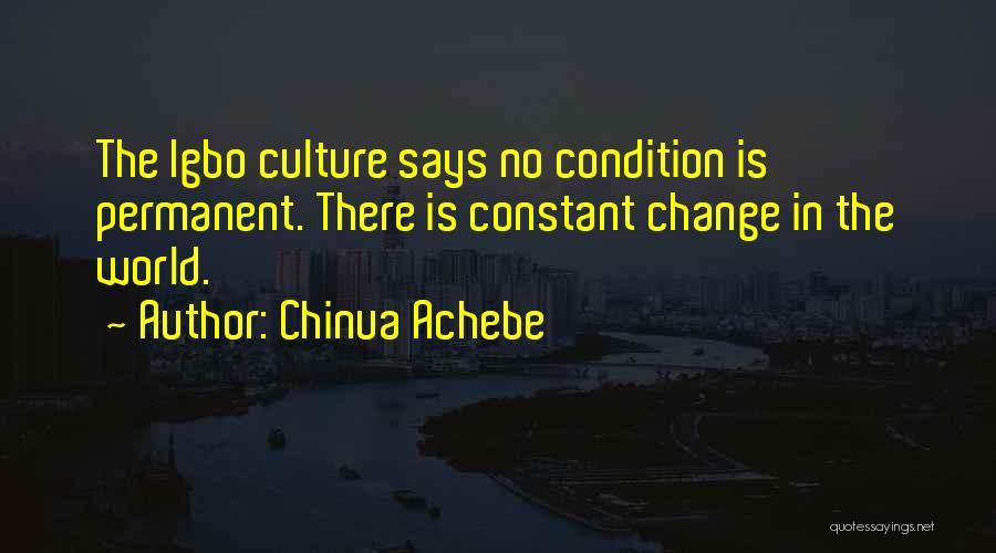 Change In The World Quotes By Chinua Achebe