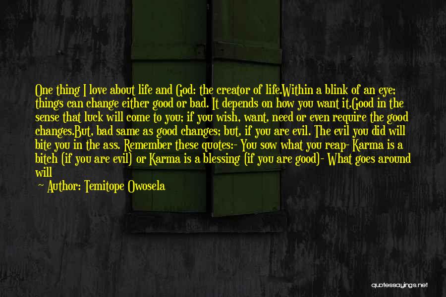 Change Is A Good Thing Quotes By Temitope Owosela
