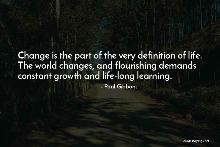 Change Is Constant Quotes By Paul Gibbons