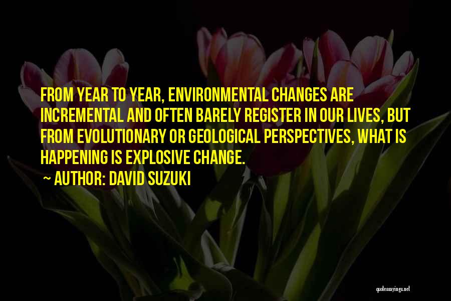 Change Is Happening Quotes By David Suzuki