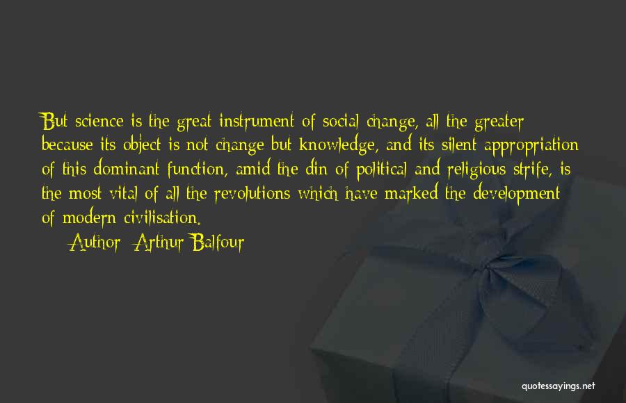 Change Is Vital Quotes By Arthur Balfour