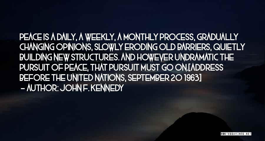 Change Kennedy Quotes By John F. Kennedy