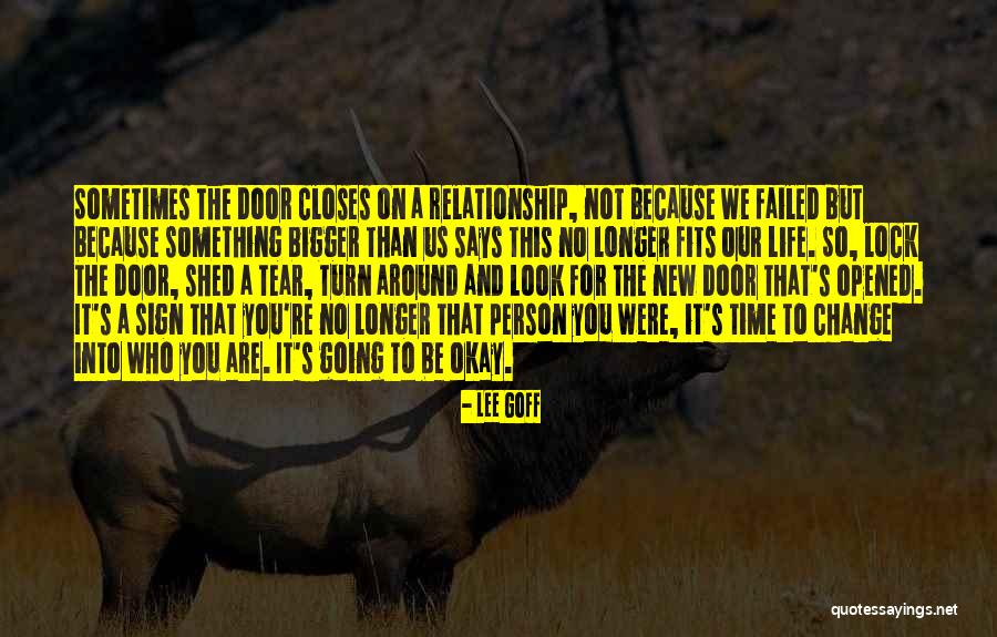Change Letting Go Quotes By Lee Goff Change Letting Go Quotes By Lee Goff