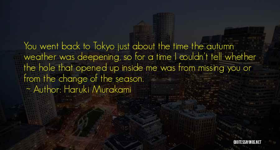 Change Missing Someone Quotes By Haruki Murakami