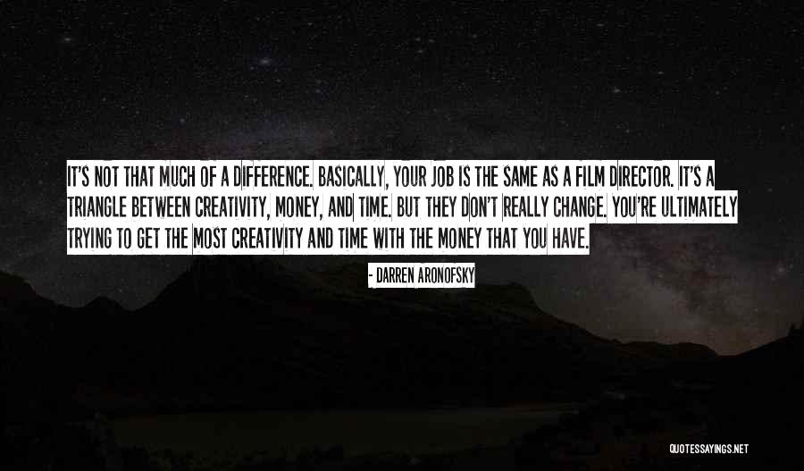 Change Of Job Quotes By Darren Aronofsky Change Of Job Quotes By Darren Aronofsky