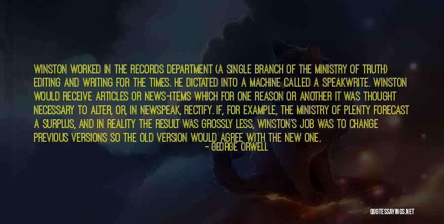 Change Of Job Quotes By George Orwell Change Of Job Quotes By George Orwell
