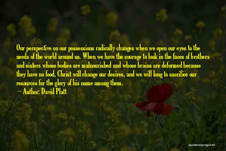 Change Of Perspective Quotes By David Platt