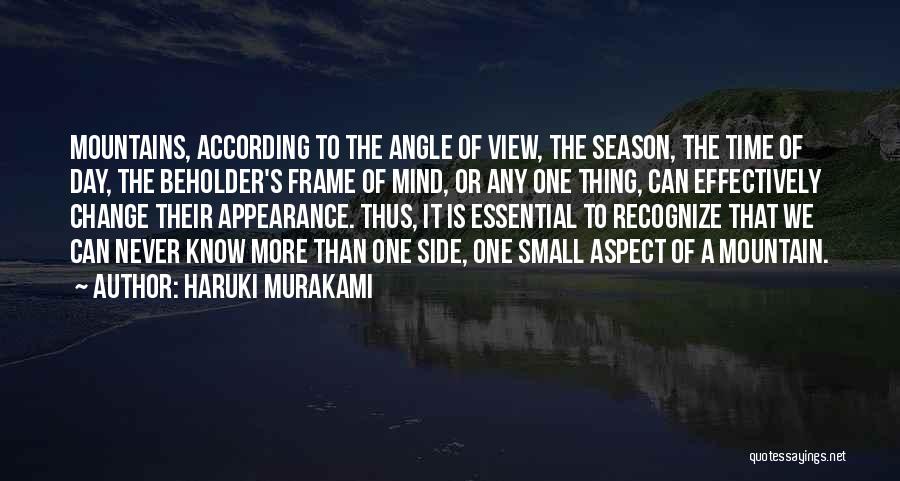 Change Of Perspective Quotes By Haruki Murakami