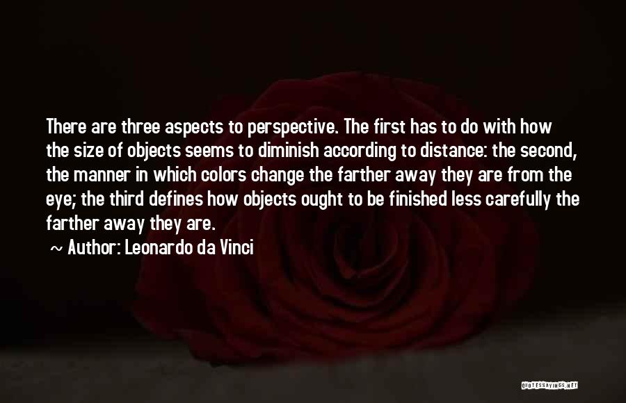 Change Of Perspective Quotes By Leonardo Da Vinci