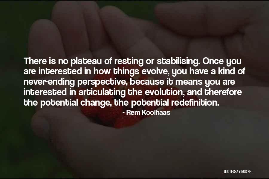 Change Of Perspective Quotes By Rem Koolhaas