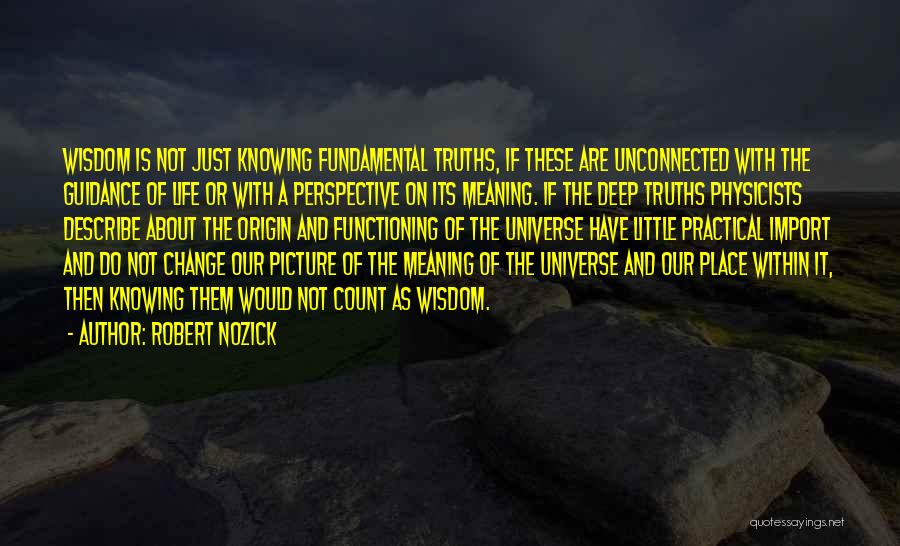 Change Of Perspective Quotes By Robert Nozick