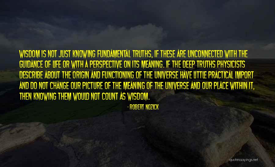 Change Of Perspective Quotes By Robert Nozick