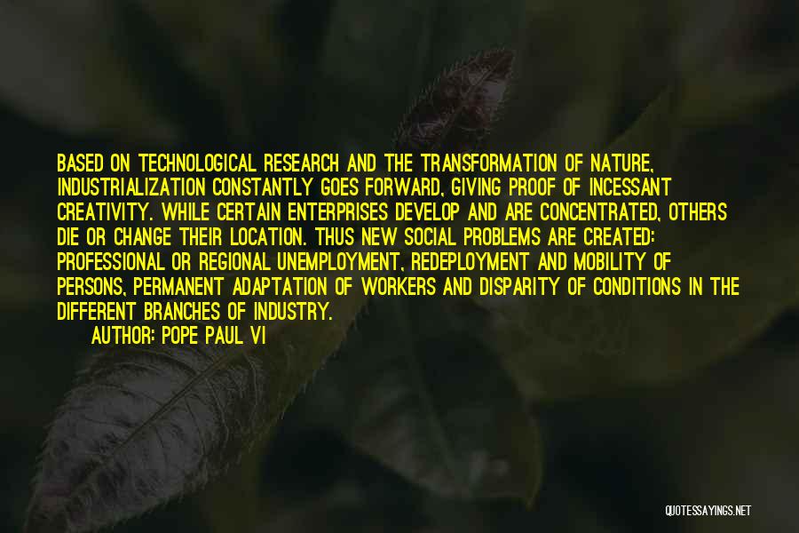 Change Or Die Quotes By Pope Paul VI