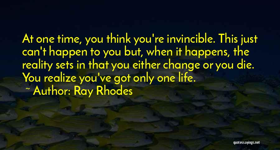 Change Or Die Quotes By Ray Rhodes