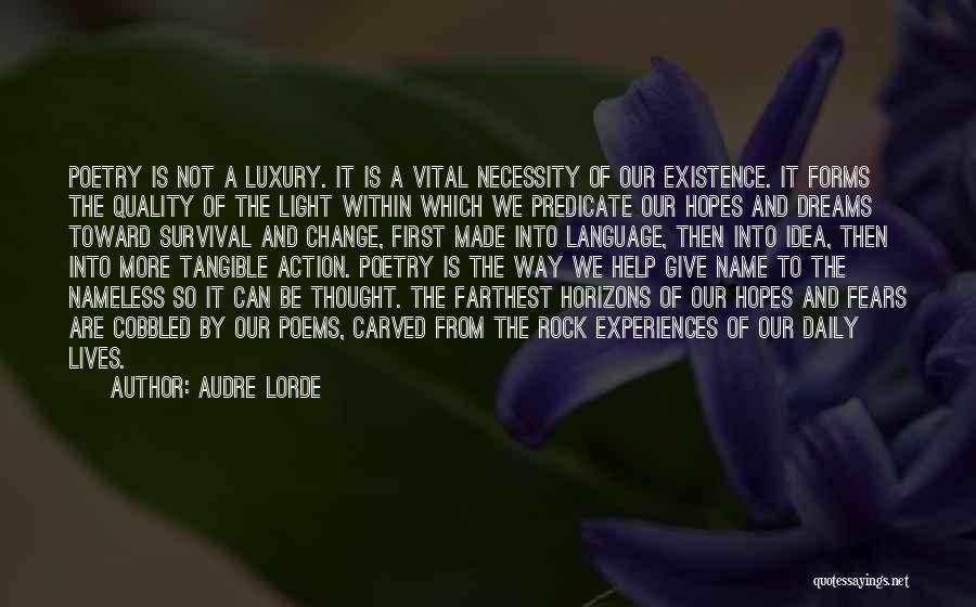 Change Our Lives Quotes By Audre Lorde