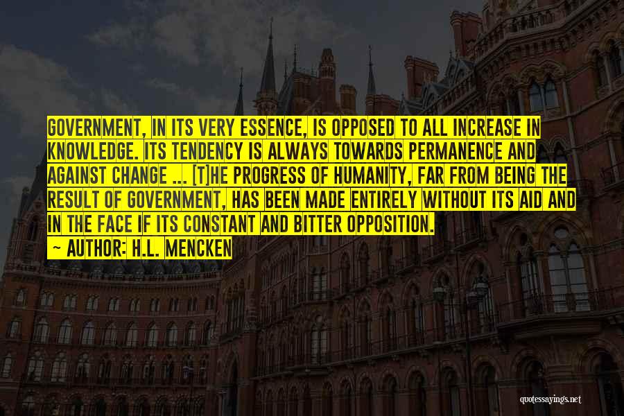 Change Progress Quotes By H.L. Mencken