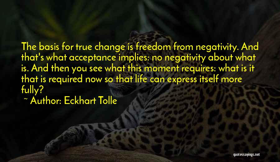 Change Required Quotes By Eckhart Tolle