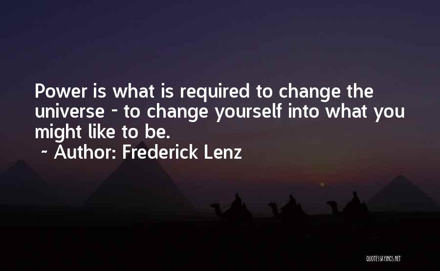 Change Required Quotes By Frederick Lenz