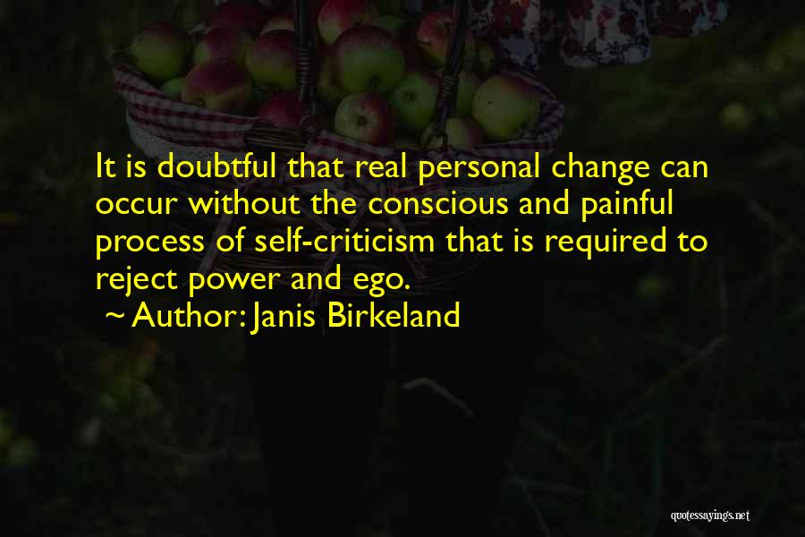 Change Required Quotes By Janis Birkeland