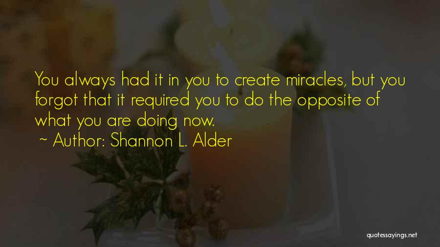Change Required Quotes By Shannon L. Alder