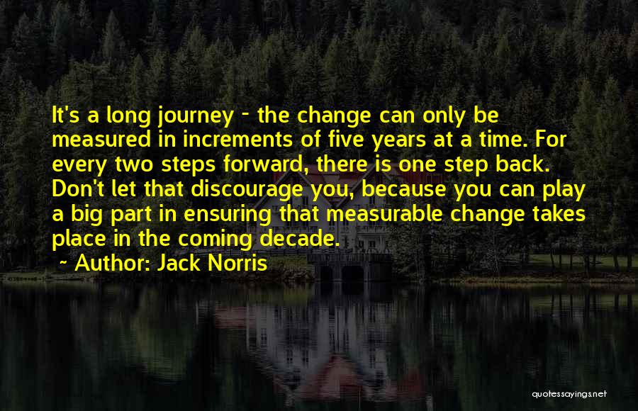 Change Takes Time Quotes By Jack Norris