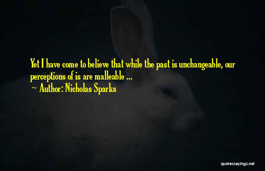 Change The Past Quotes By Nicholas Sparks