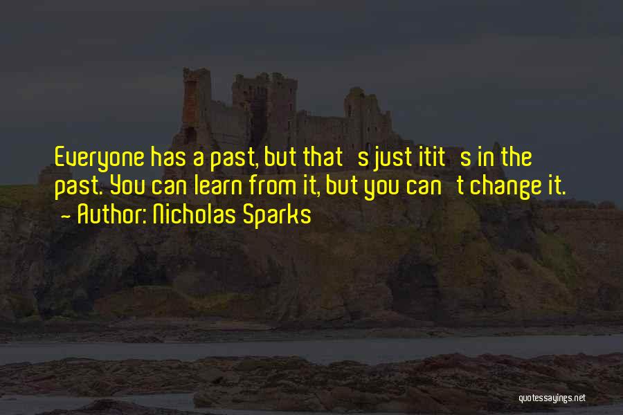 Change The Past Quotes By Nicholas Sparks