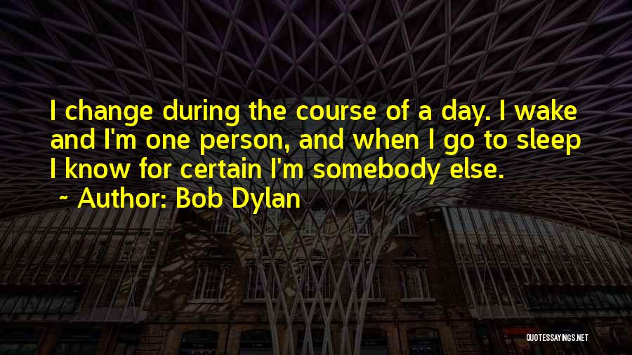 Change The Person Quotes By Bob Dylan