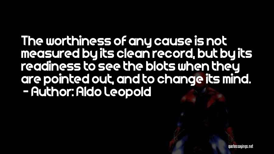 Change The Record Quotes By Aldo Leopold