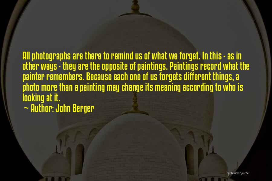 Change The Record Quotes By John Berger