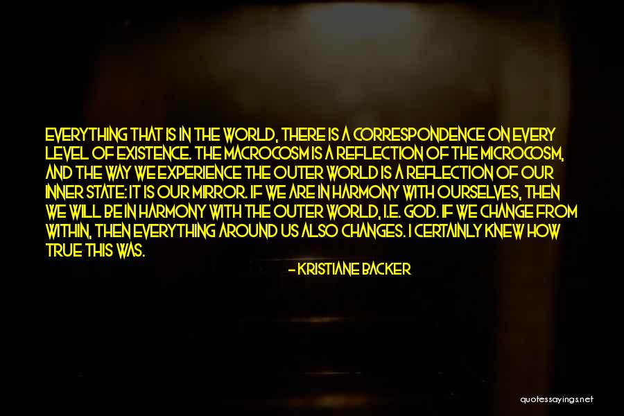 Change The Reflection Quotes By Kristiane Backer Change The Reflection Quotes By Kristiane Backer