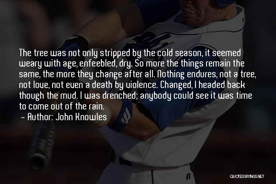 Change Time Quotes By John Knowles