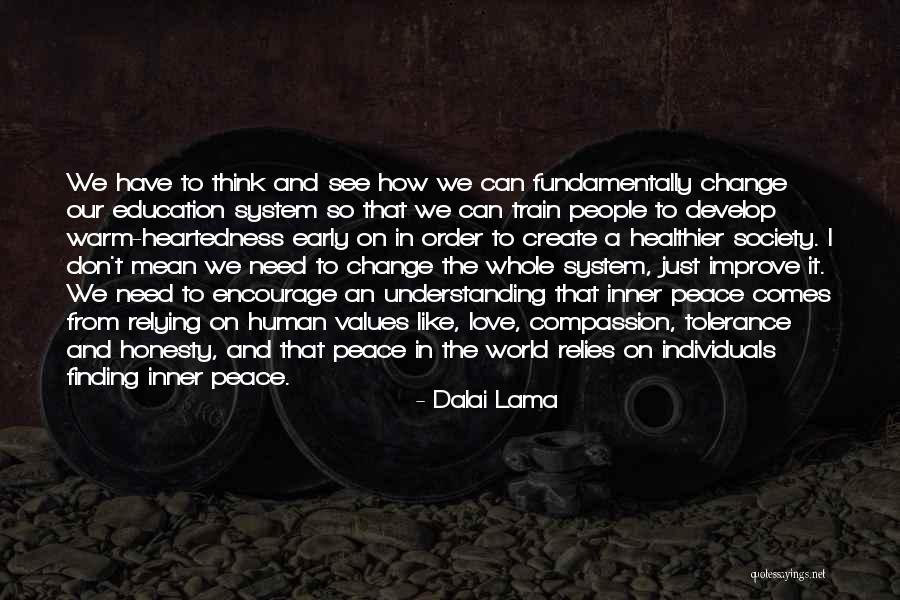 Change To Improve Quotes By Dalai Lama