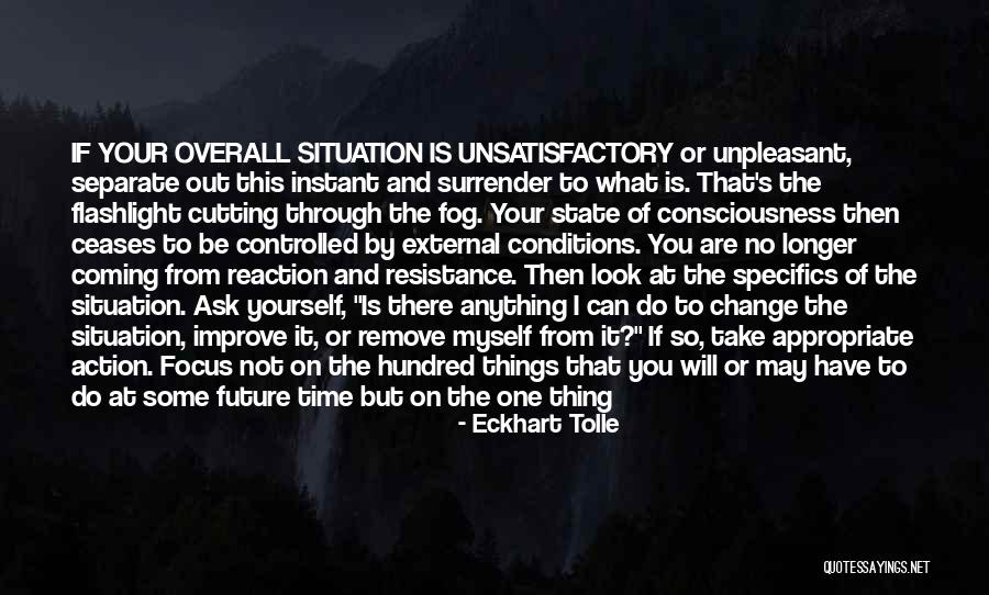 Change To Improve Quotes By Eckhart Tolle