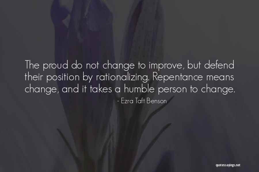 Change To Improve Quotes By Ezra Taft Benson