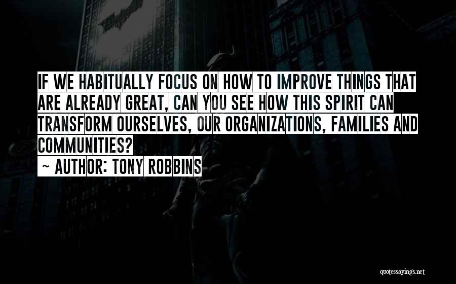 Change To Improve Quotes By Tony Robbins