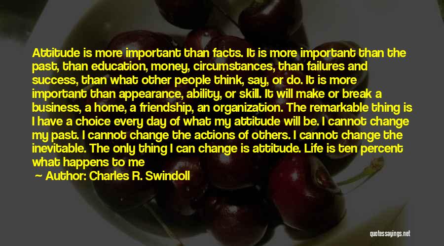 Change To Success Quotes By Charles R. Swindoll