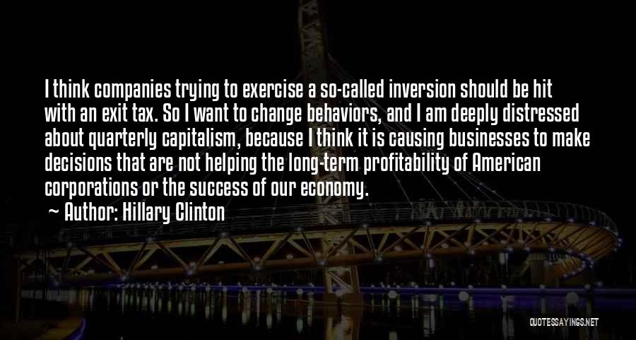 Change To Success Quotes By Hillary Clinton