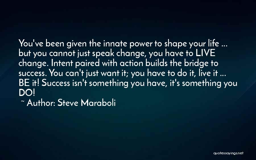 Change To Success Quotes By Steve Maraboli