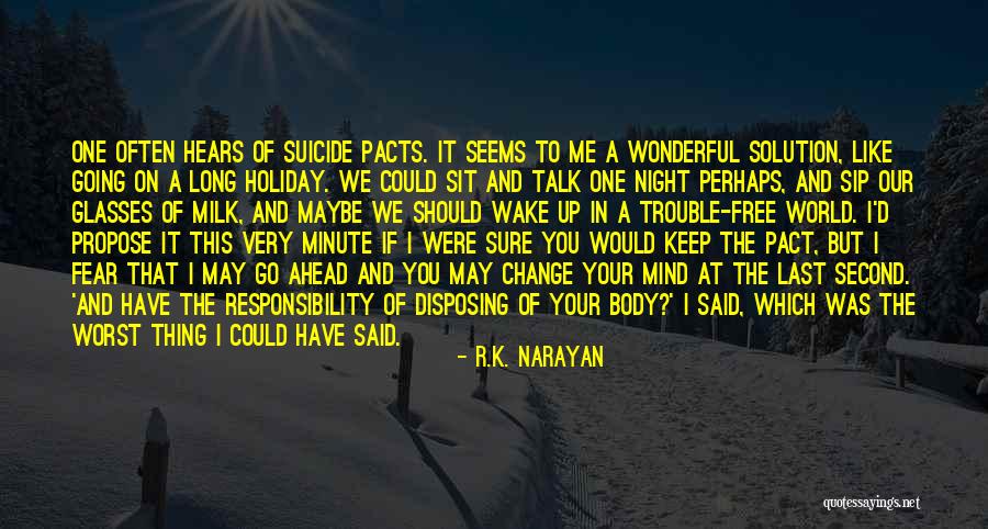 Change Your Mind Change Your Body Quotes By R.K. Narayan Change Your Mind Change Your Body Quotes By R.K. Narayan