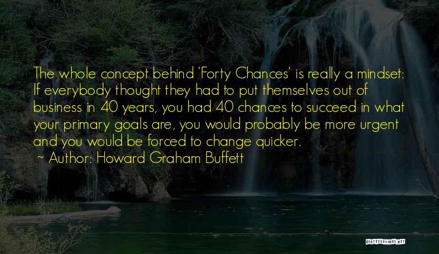 Change Your Mindset Quotes By Howard Graham Buffett