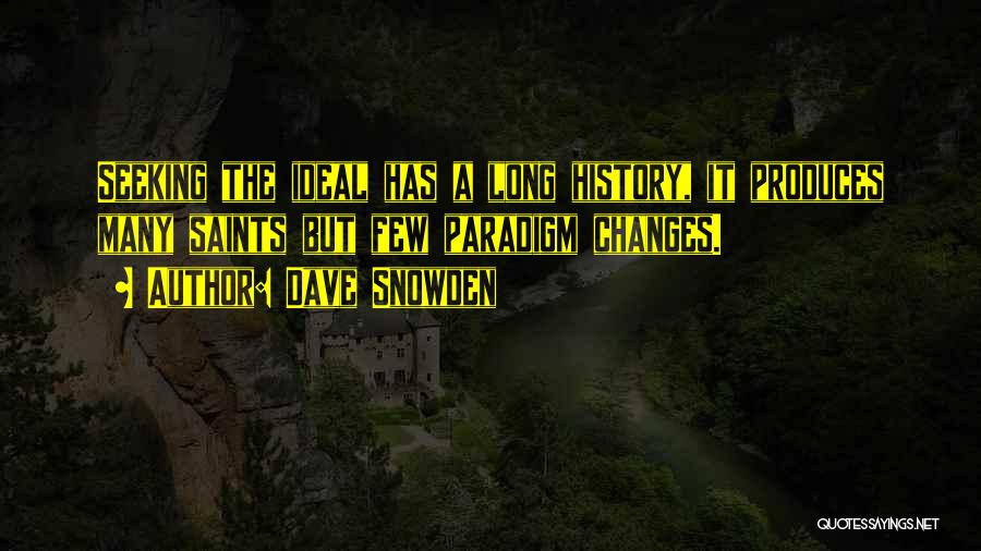 Change Your Paradigm Quotes By Dave Snowden