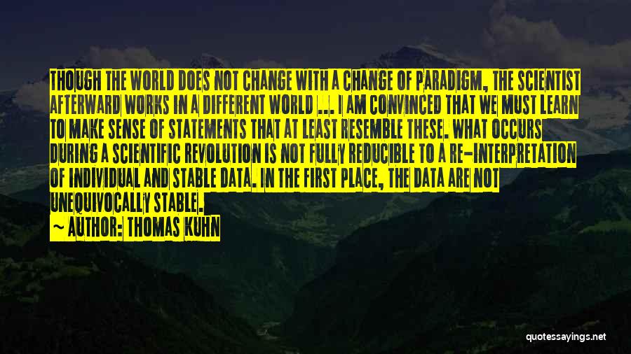 Change Your Paradigm Quotes By Thomas Kuhn